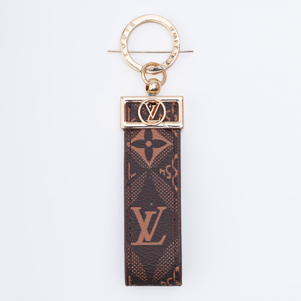 Espresso Heritage Signature Loop Keychain