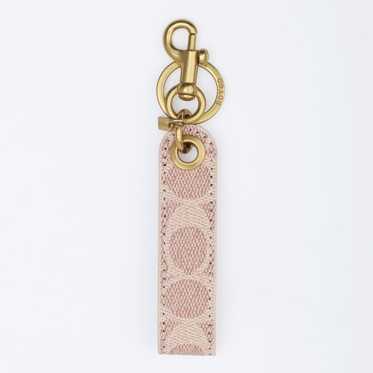 Blush Ivory Signature Loop Keychain