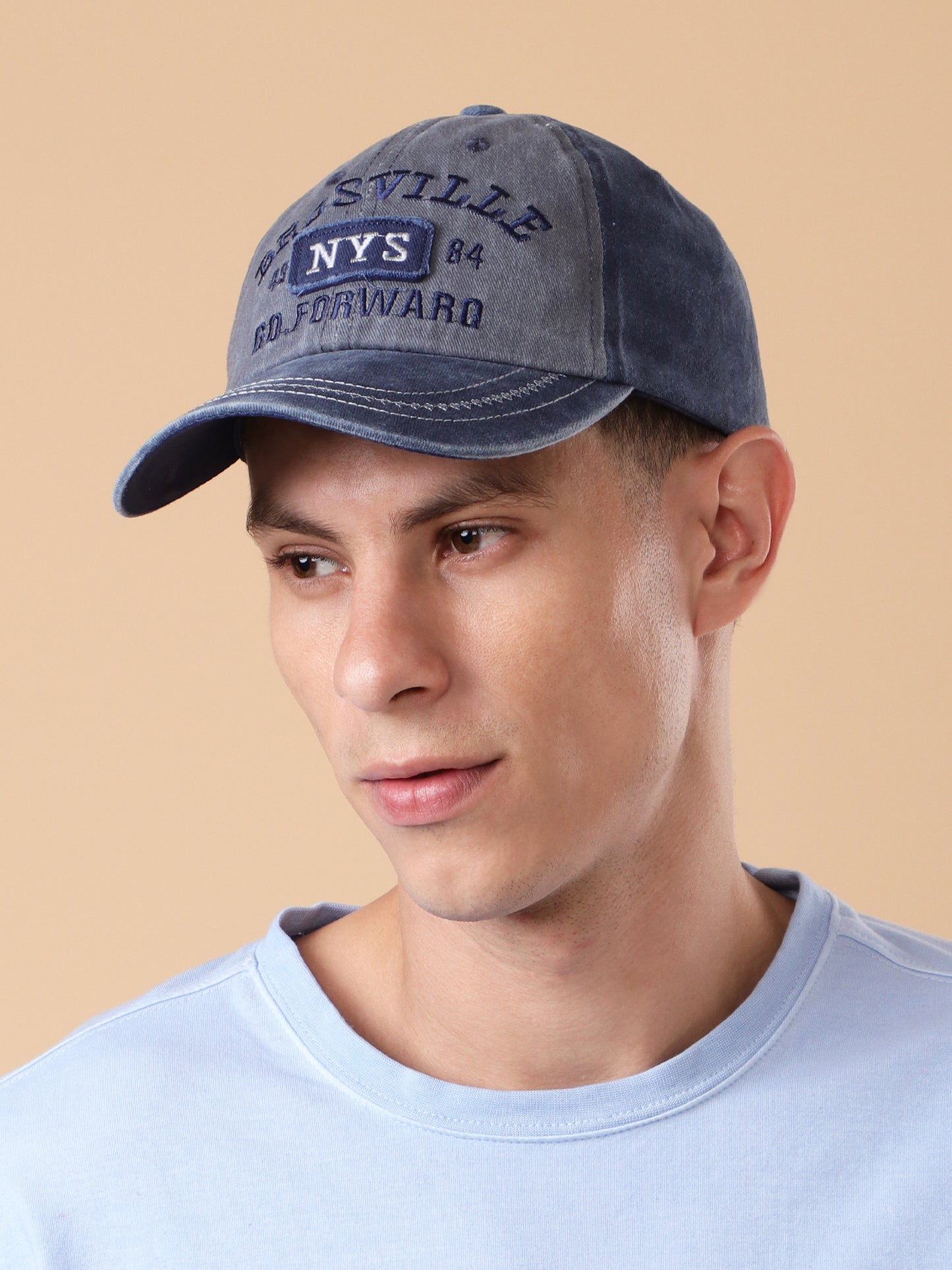 "Brosville" Distressed Baseball Cap