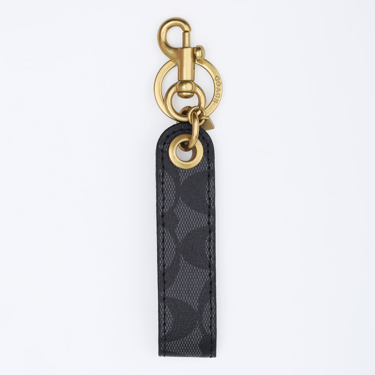 Onyx Noir Signature Loop Keychain