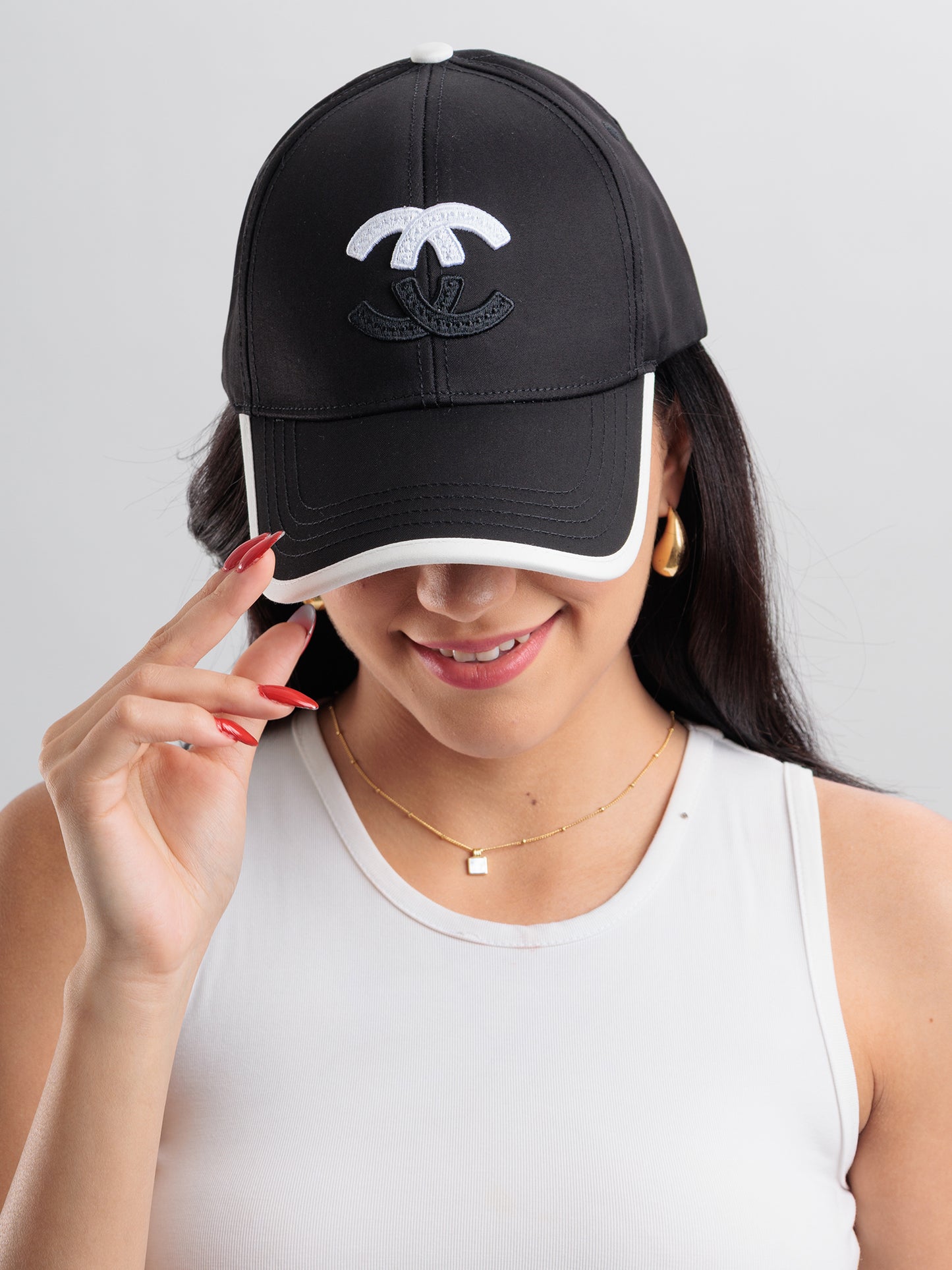 Midnight Luxe Contrast Cap