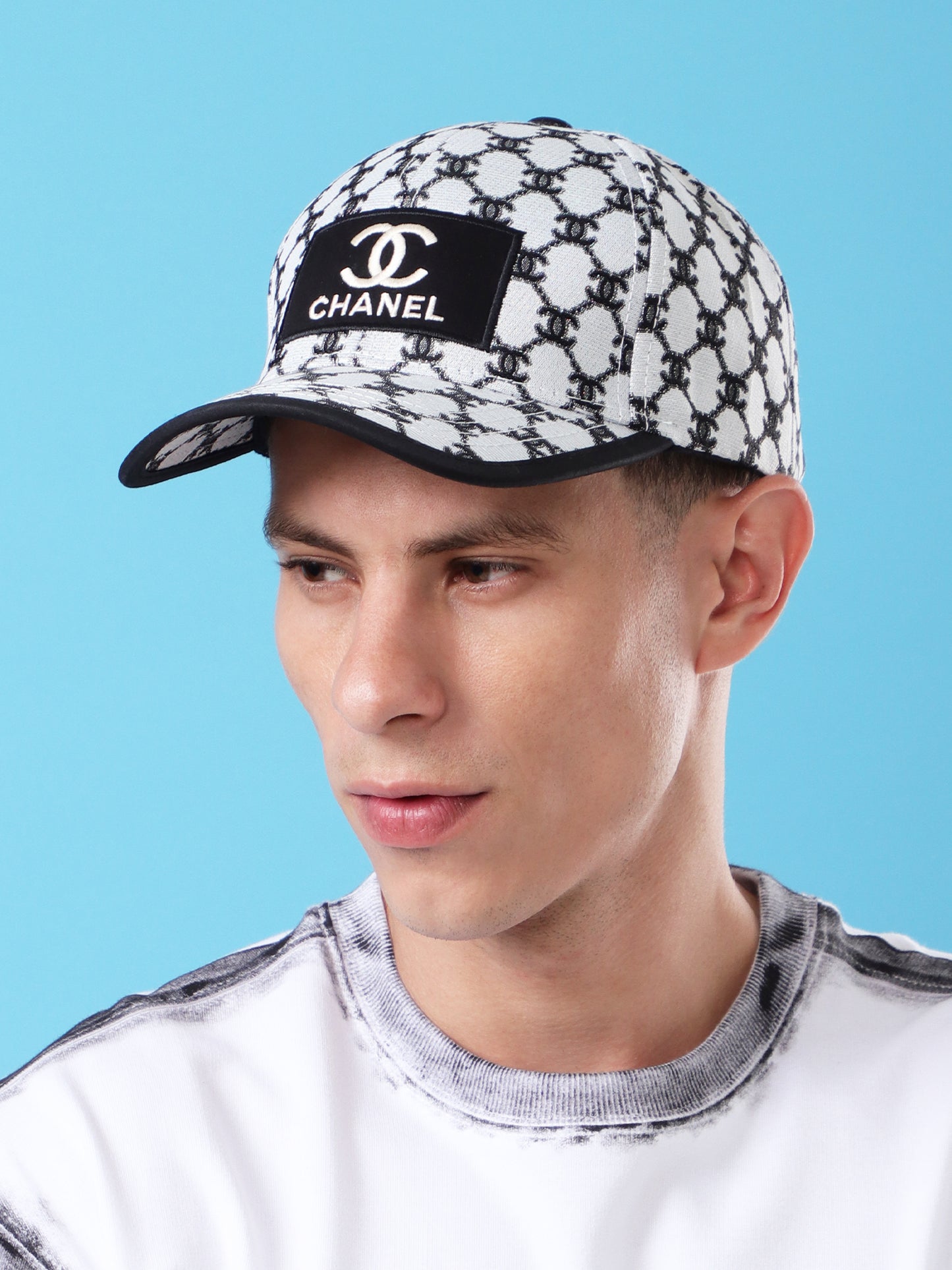 Black & White Baseball Cap – Designer Streetwear Hat