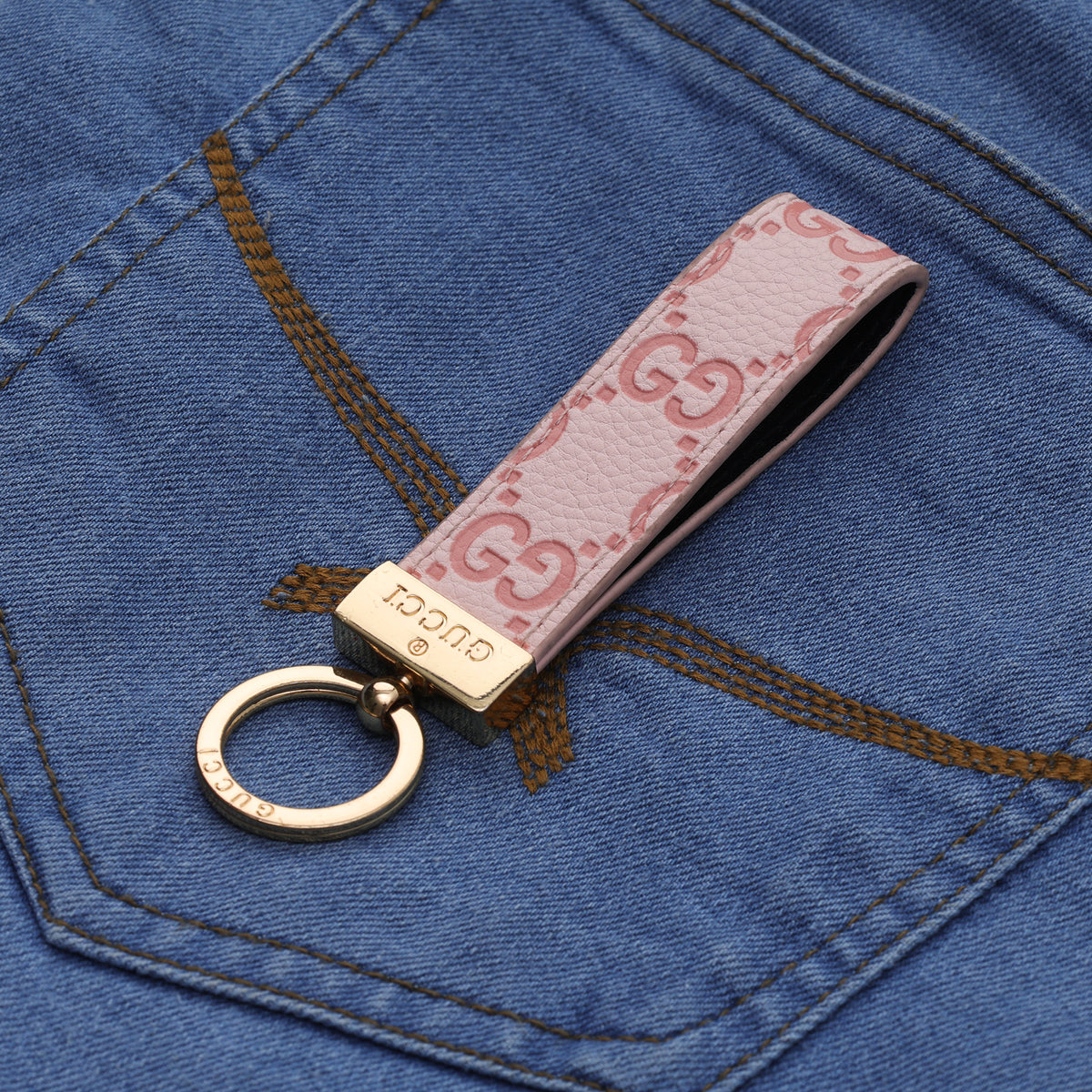Blush Signature Loop Keychain