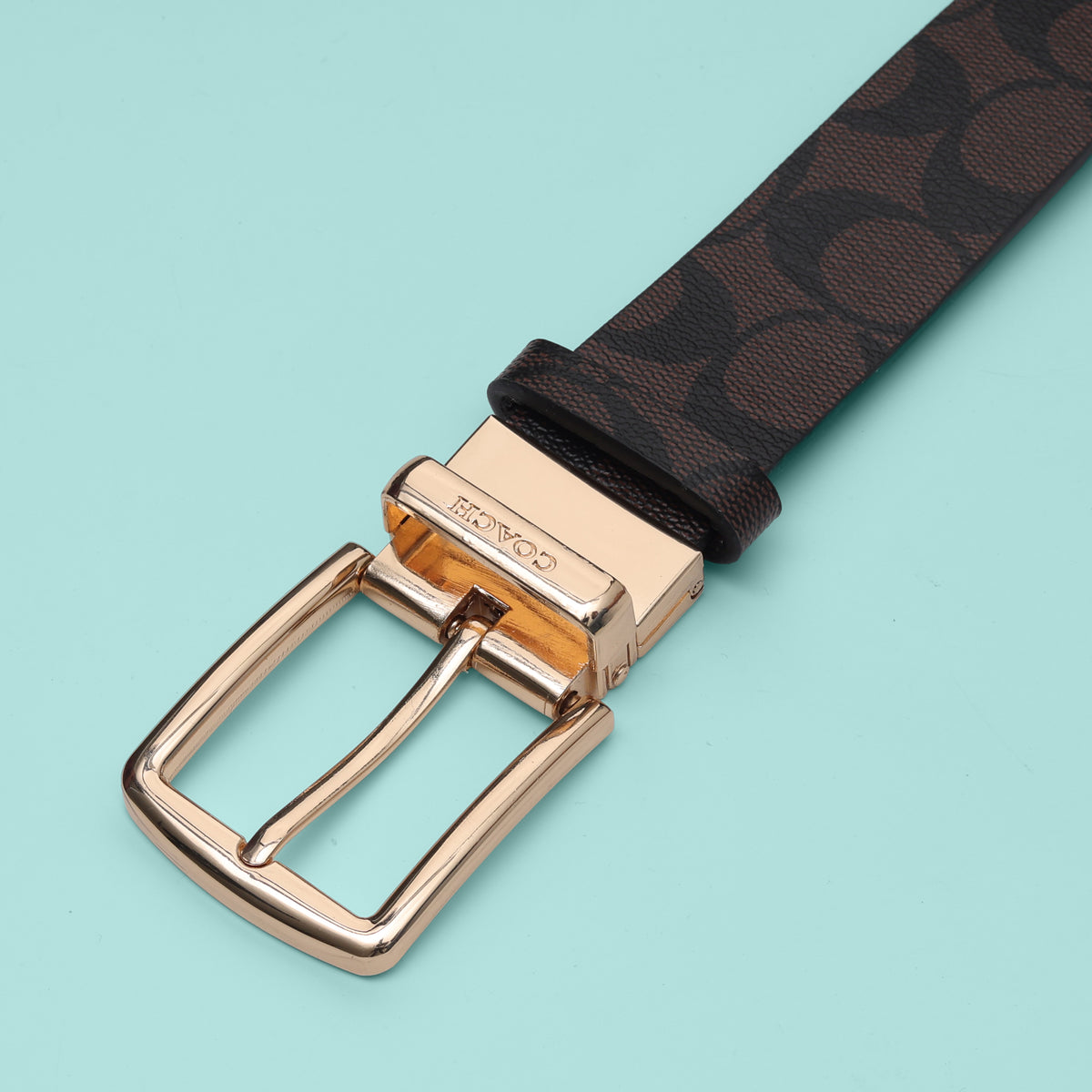 Espresso Signature Pattern Belt