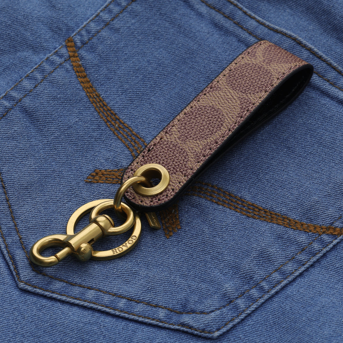 Mocha Heritage Loop Keychain