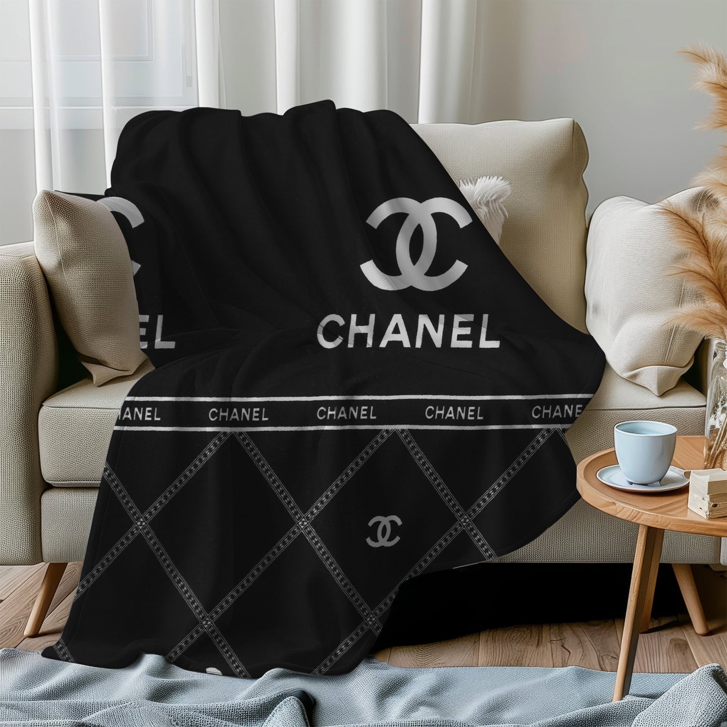 Classic Quilted Monogram Blanket