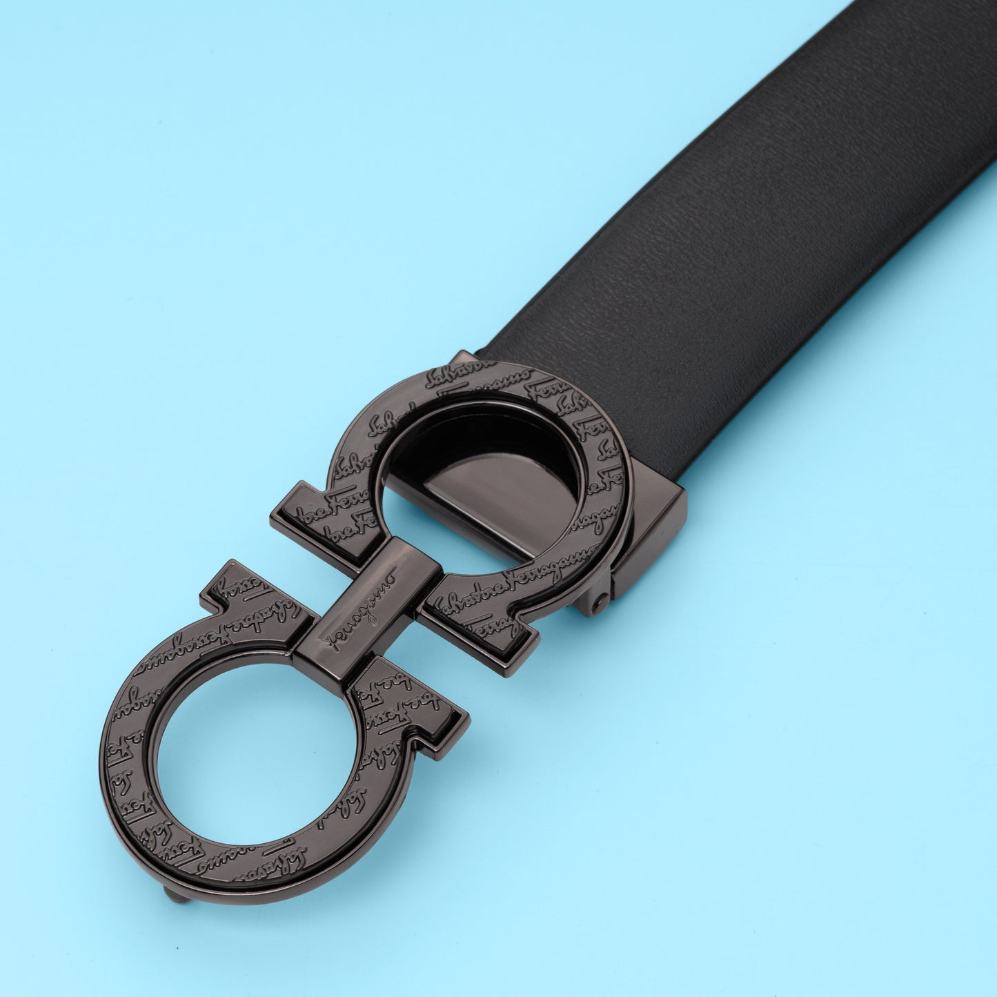 Noir Gancio Signature Belt