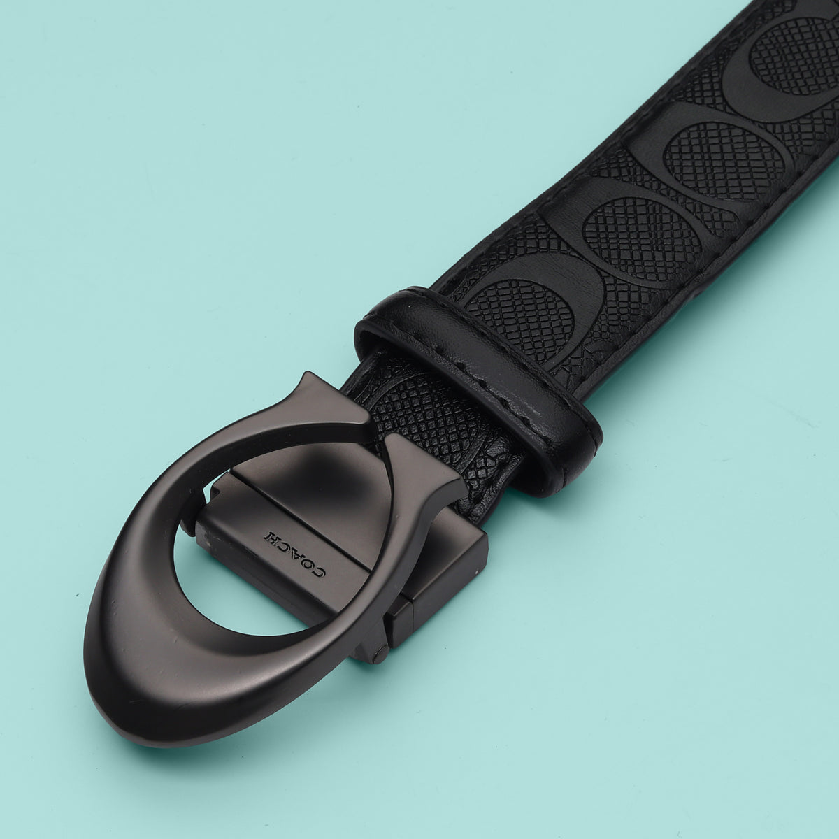 Onyx Embossed Eclipse  Belt