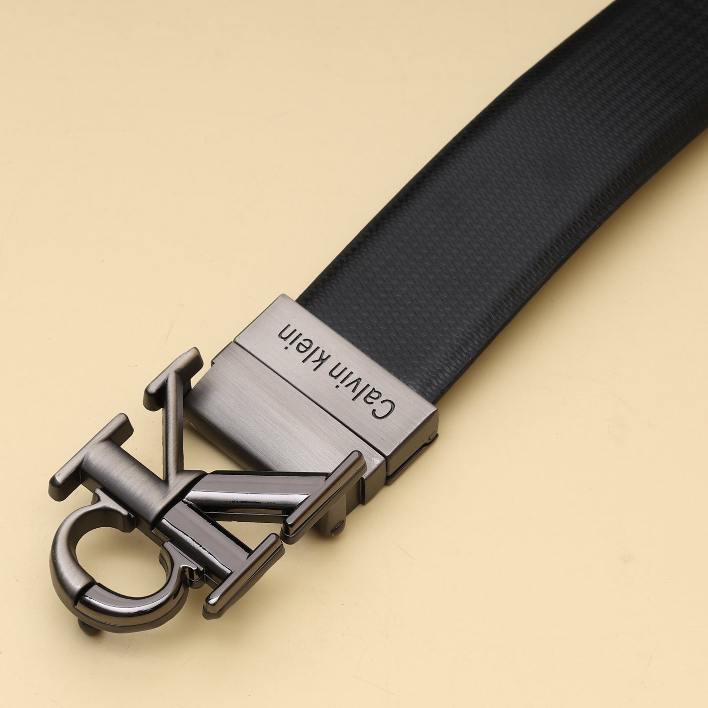 Modern CK Logo Buckle Belt