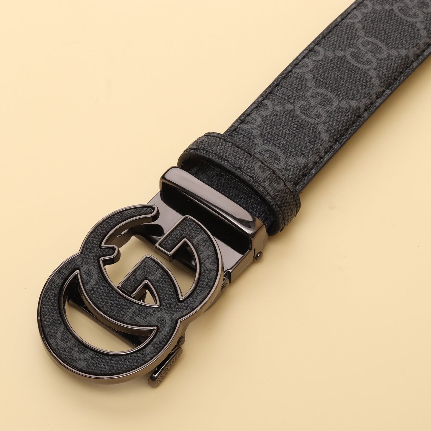 Grey Monogram Canvas Belt