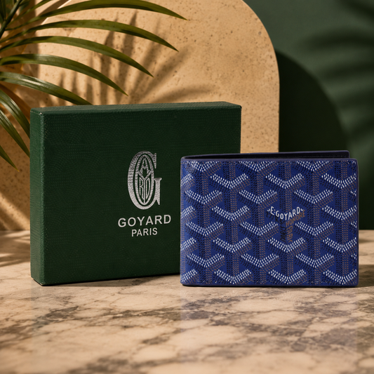 Midnight Blue Chevron Wallet