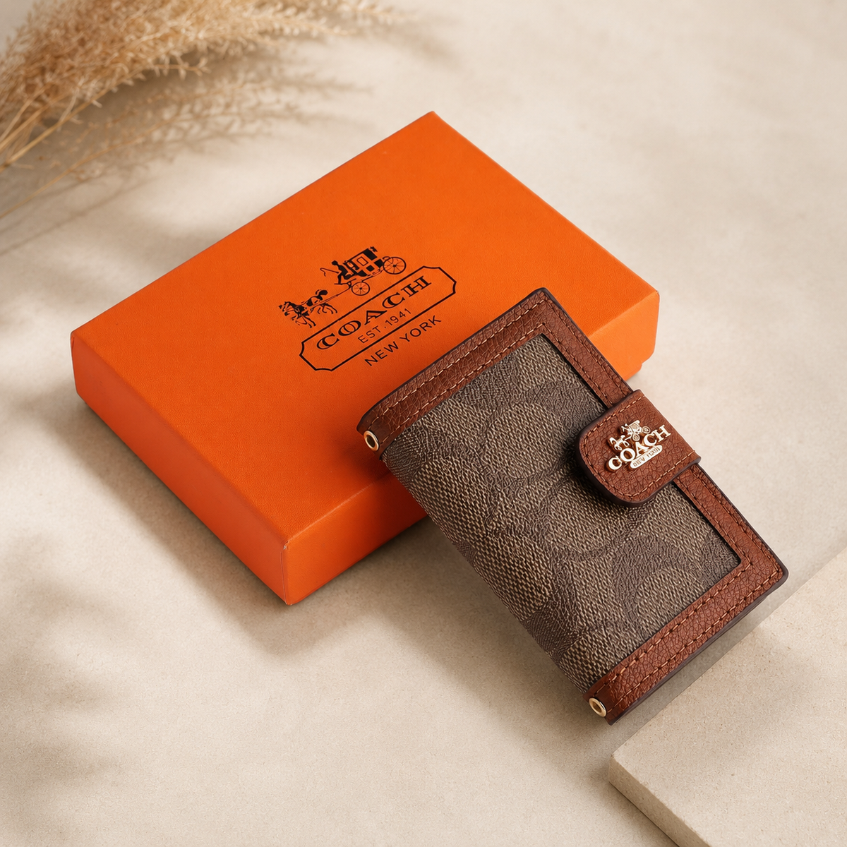 Signature Logo Strap Wallet