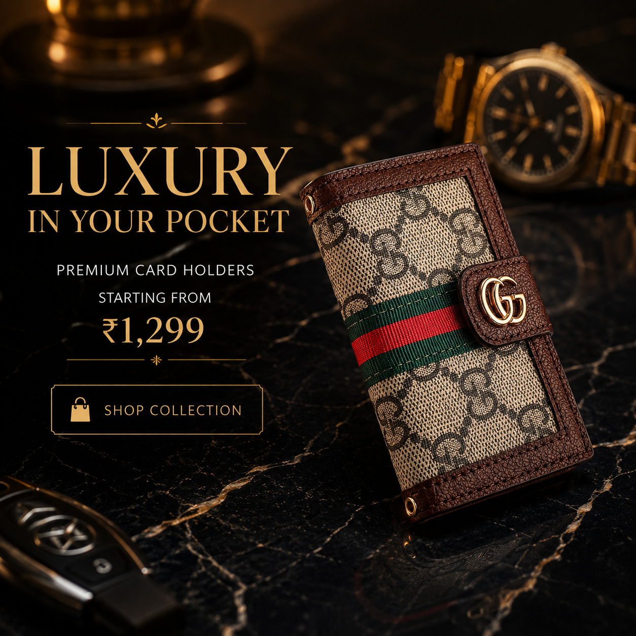 Classic Monogram Fold Wallet