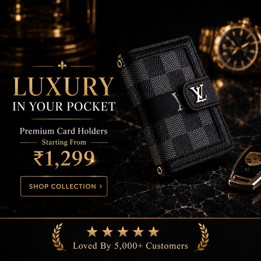 Checkered Premium Clip Wallet
