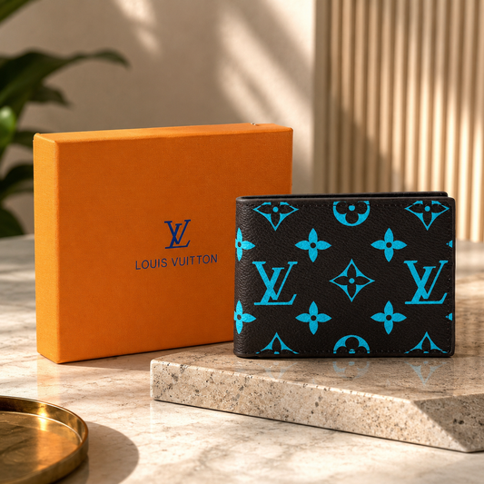 Neon Monogram Wallet